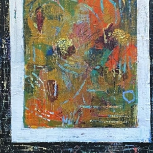 Barbara Shore Muddle and Maze 30” x 24” Mixed Media on Canvas  $1510.00